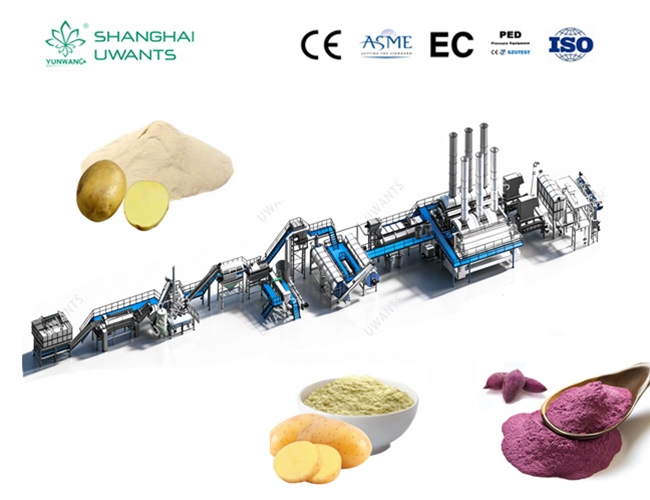 1000公斤薯粉生產(chǎn)線